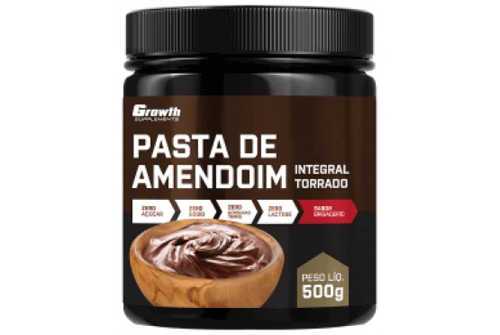 Pasta de Amendoim Sabor Brigadeiro 500g - Growth Supplements